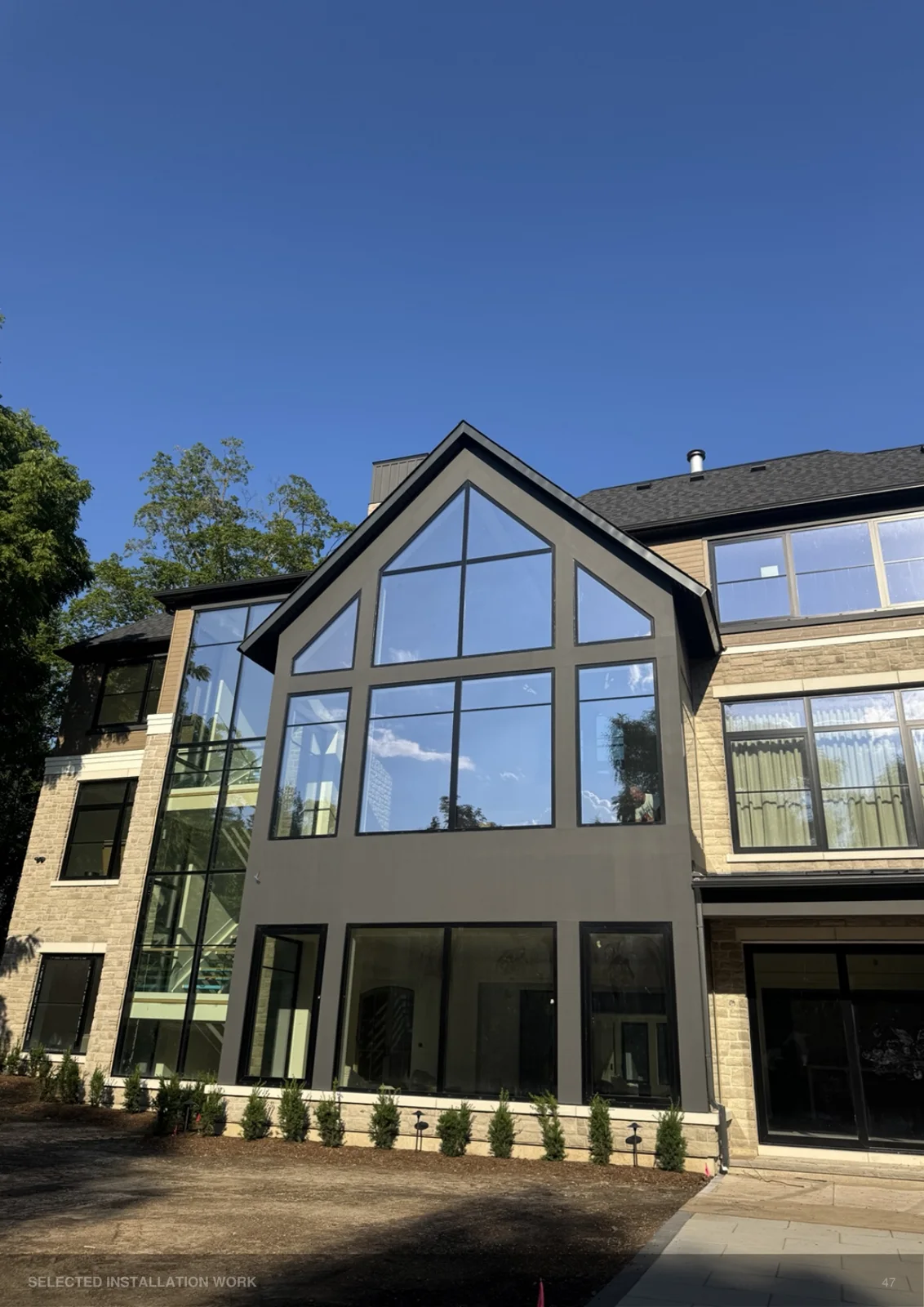 Taras window installation in a contemporary home